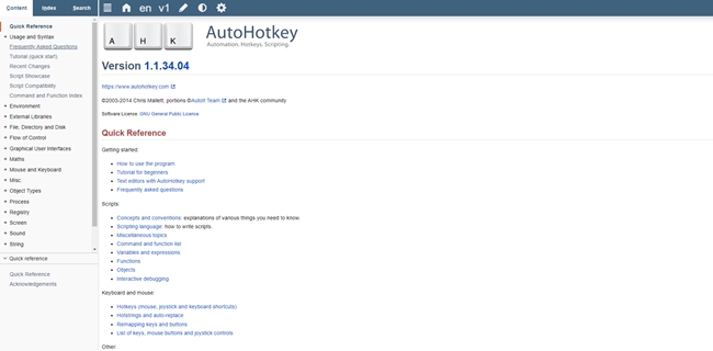 autohotkey - version 1.1.34.04