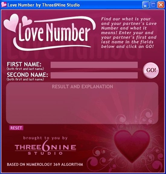 Love Number - Three6Nine Studio