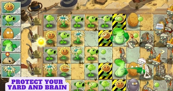 plants vs zombies mod - protect your yard and brain