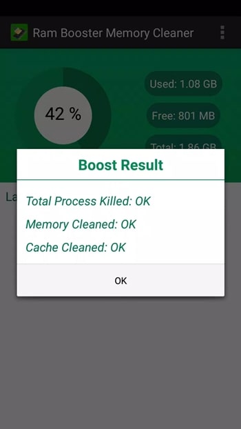memory cleaner - Boost Result