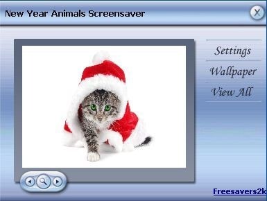 new year animals screensaver - settings