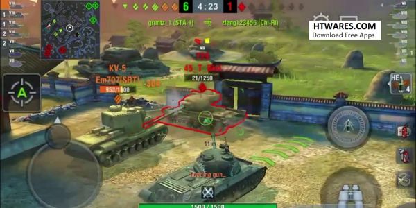 Control tanks to battle with teammates