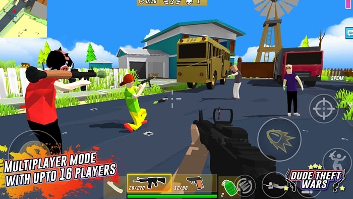 Dude Theft Wars: Offline games मॉड एपीके डाउनलोड करें {{version}} (असीमित धन) Dude Theft Wars 2 min