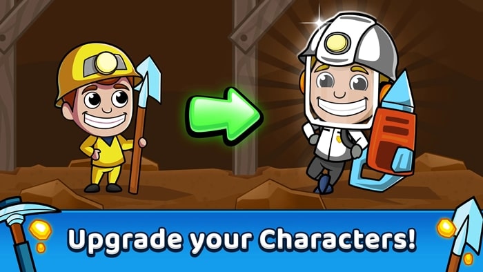 Tải Idle Miner Tycoon: Gold Games MOD {{version}} (Vô hạn Coins) Idle Miner Tycoon 2 min