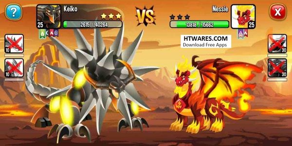 Dragon City Mobile Mod has more extremely new attack features