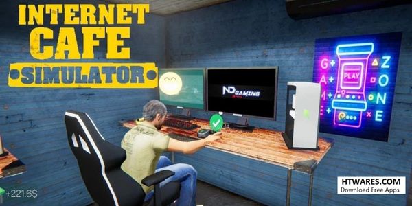 Gameplay of Internet Cafe Simulator Mod