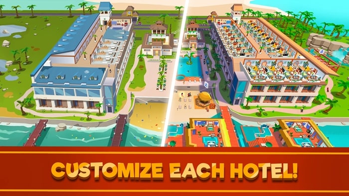 Hotel Empire Tycoon - Customize each Hotel