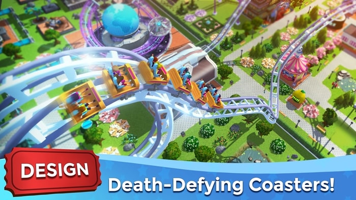 RollerCoaster Tycoon Touch MOD {{version}} (Unlimited Money) RollerCoaster Tycoon Touch 1 min