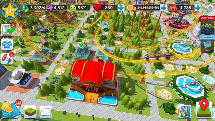 Unduh RollerCoaster Tycoon Touch MOD {{version}} (Uang tidak terbatas) RollerCoaster Tycoon Touch 3 min