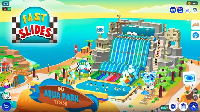 Idle Theme Park Tycoon मॉड एपीके डाउनलोड करें {{version}} (असीमित पैसा) Idle Theme Park Tycoon 1 min