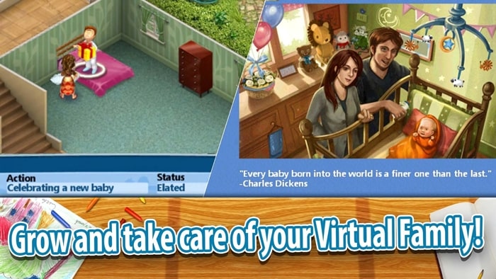 Virtual Families 2 मॉड एपीके डाउनलोड करें {{version}} (असीमित पैसा) Virtual Families 2 3 min