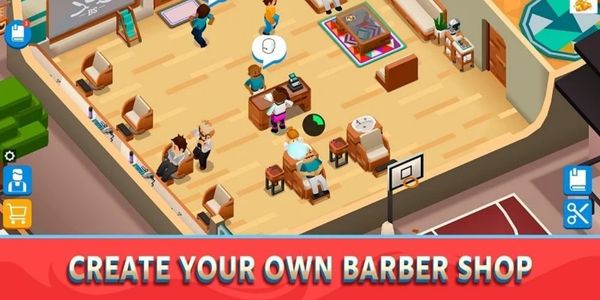 Own your own hair salon at Idle Barber Shop Tycoon Mod