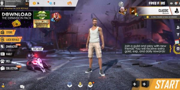 Choose the right character for the battle Free Fire Mod Hack