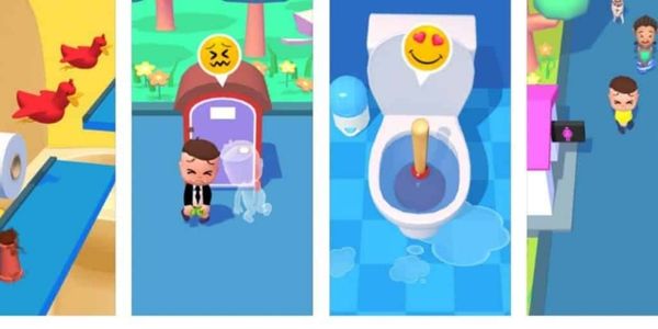 Explore to many levels in the game Toilet Games 3D Mod