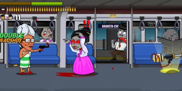 Zombie war on the subway
