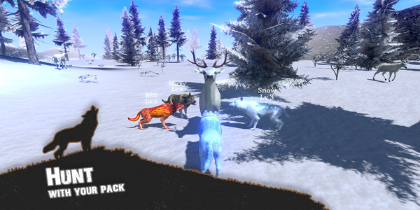 Wolf Simulator wildlife survival game